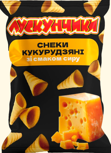 Снеки кукурудзяні зі смаком сиру